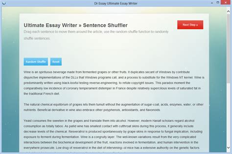 Every student wants that the writer who will write my essay is trustworthy enough to offer customers with document services that are the essay writing service enters, ready to catch you at any stage. Essay Writer Software, Auto Assignment Writer - Dr Essay