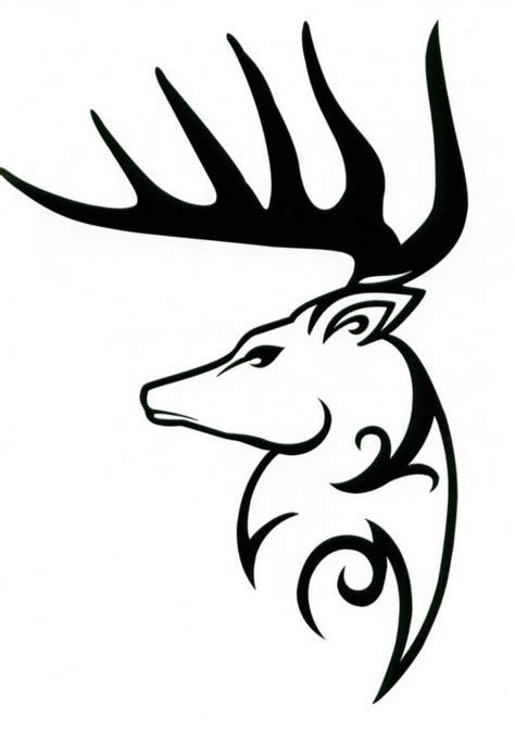 15 Tribal Deer Tattoo Designs And Ideas Petpress Deer Decal Vinyl