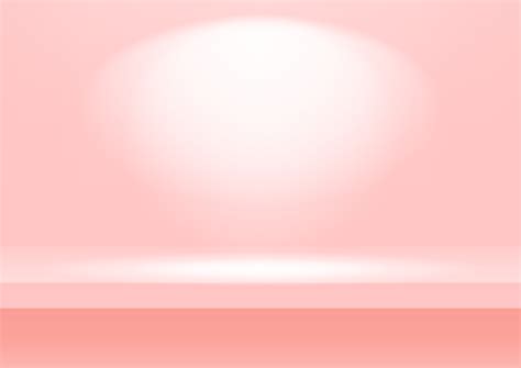 Realistic Pink Shelf On The Studio Wall Empty Studio Pink Background