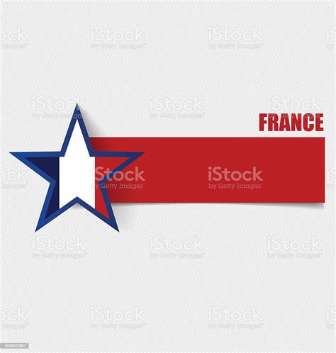 France Flags Concept Design Vector Illustration Stock Illustration