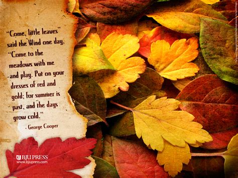 Fall Leaves Quotes Quotesgram