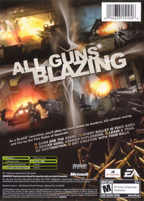 Black 2006 Xbox Box Cover Art Mobygames