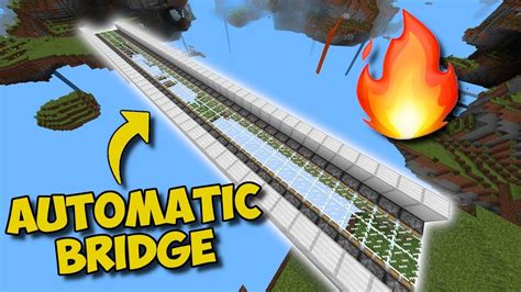 How To Make A Self Building Bridge In Minecraft 116 Youtube