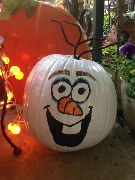 20 Olaf Pumpkin Painting Ideas
