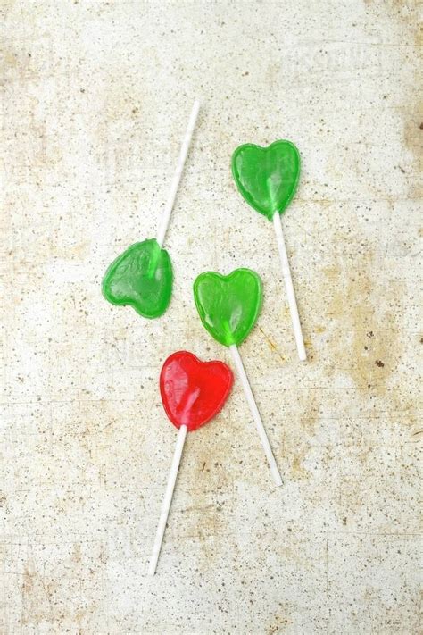Heart Shaped Lollipops Stock Photo Dissolve
