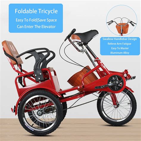Yyobk Adult Recumbent Bike Foldable Tricycle For Elderlycomplete