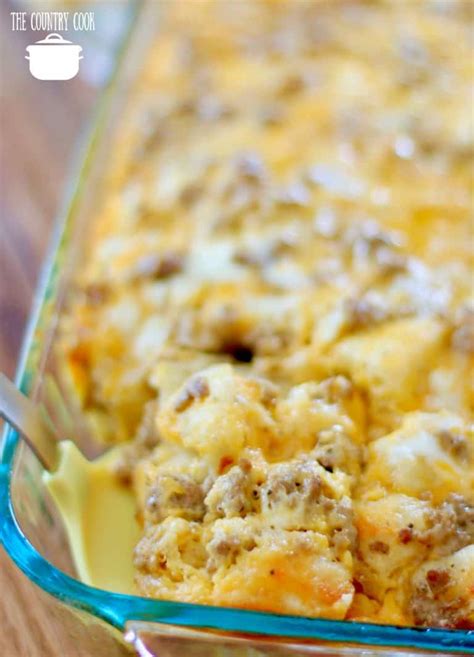Sausage Egg Cheese Biscuit Casserole The Country Cook