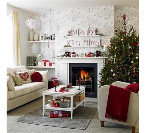46 Gorgeous Red And White Living Rooms Ideas Roundecor Christmas