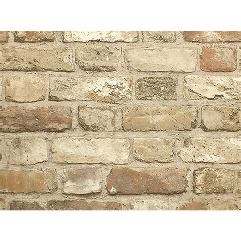 Vintage House Brick Wallpaper By Grandeco Natural A28904