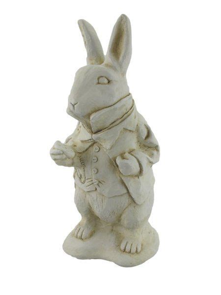 Caterpillar, alice , the mad hatter , the cheshire cat or the white rabbit. White Rabbit garden statue | Alice in wonderland garden ...