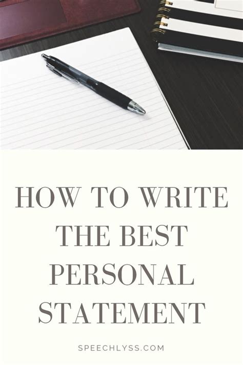 How To Write The Best Grad School Personal Statement Personal
