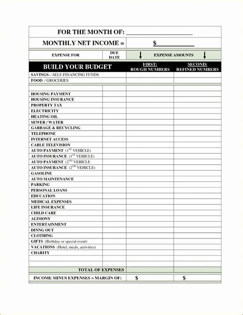 Printable Itemized Deductions Worksheet