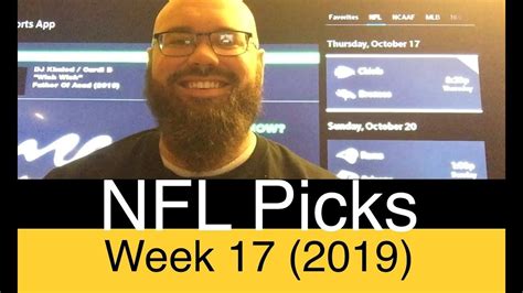 Analyzing vegas odds to weigh competing dfs options is a crucial step in evaluating potential lineups. NFL Week 17 Picks (2019) | Pro Football Predictions ...