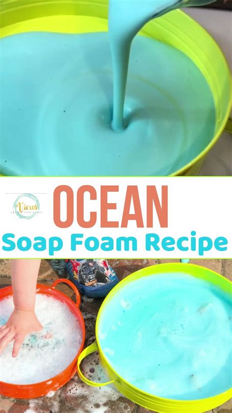 Ocean Soap Foam Sensory Bin Toddler Activities Daycare
