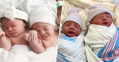 Two Sets Of Twins Were Born On Different Days Months And Years But Only Minutes Apart