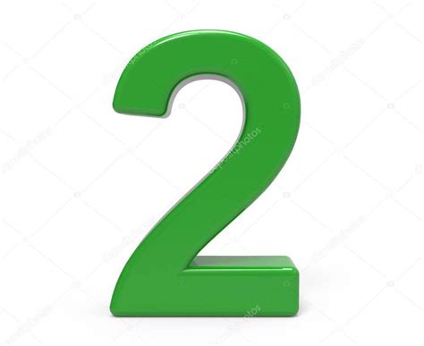 3d Green Number 2 Stock Photo By ©kchungtw 129759120