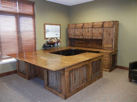 Rustic Office Desk Rustic Home Office Omaha By Modern Country