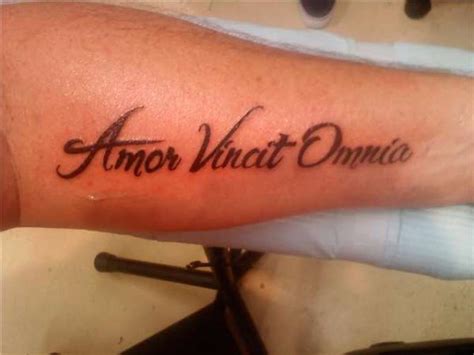 omnia vincit amor tattoo tattoo uploaded by kyle roberts amor vincit omnia love conqurs all