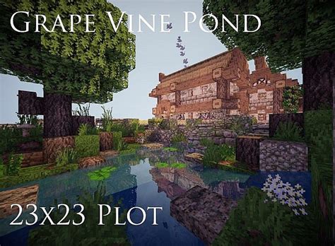 Plant the jungle sapling on grass blocks with plenty of space available around it both on the ground and in the sky. Grape Vine Pond - 23x23 Plot Minecraft Project