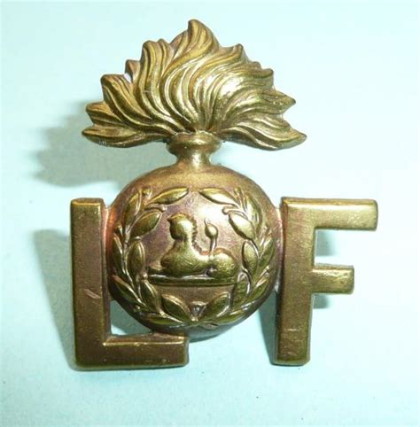 The Quartermaster S Store Ww1 Lancashire Fusiliers All Brass Shoulder Title