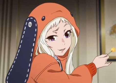 Orange Hoodie Anime Girl Kakegurui Anime Wallpaper Hd