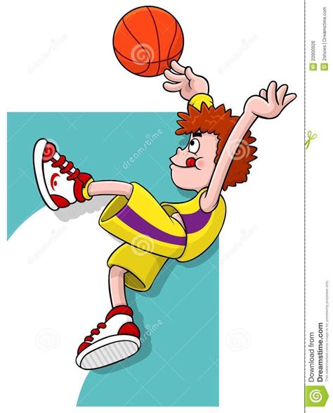 Playing Basketball Cartoon