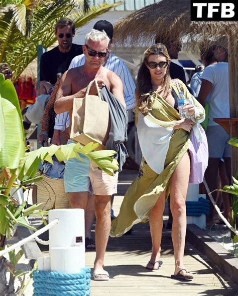 Abbey Clancy Shows Off Her Enviable Beach Body In A Black Bikini On Holiday In Portugal