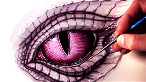 Painting A Dragon Eye Time Lapse Youtube