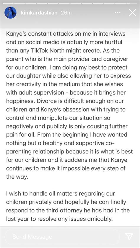 Kim Kardashian Slams Kanye West After He Says North Is Being Put On