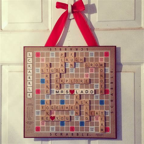 Scrabble Door Decoration Very Simple And So Easy To Customize
