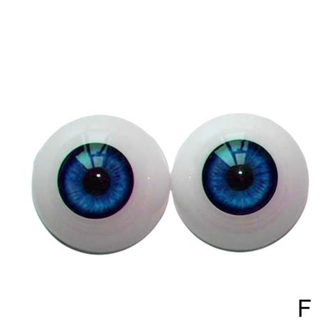 1 pair doll eyes acrylic eyeballs fake craft doll halloween 20 22 24mm y fast e3z0