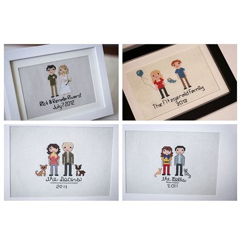 Get crafting with a little help from cross stitch kits, whether you fancy a new hobby, want to make the perfect gift for a special occasion or feel like showing off your skills. Custom Cross Stitch People Portrait | cross-stitch picture ...