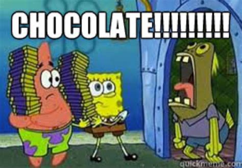 An Image Of A Cartoon Scene With The Caption Chocolate Because Its
