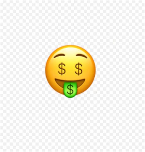 Download Money Face Emoji Moneyeyes Smiley Pngrandom Png Free