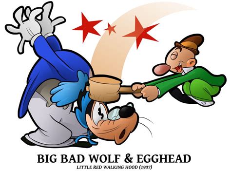 1937 Big Bad Wolf N Egghead By Boscoloandrea On Deviantart Cartoon