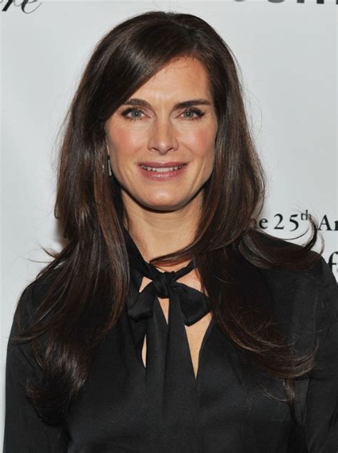 Brooke Shields Long Straight Hairstyles For Women Popular Haircuts