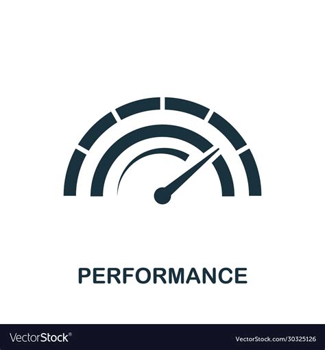 Performance Icon Simple Element From Audit Vector Image
