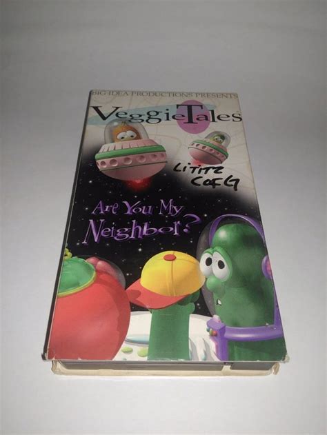 Veggie Tales Are You My Neighbor Vintage 1995 Vhs Tape Cartoon Veggie Tales Vintage Cartoon