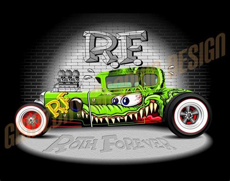 232 Best Rat Fink Fink Style Art Ed Big Daddy Roth Images On