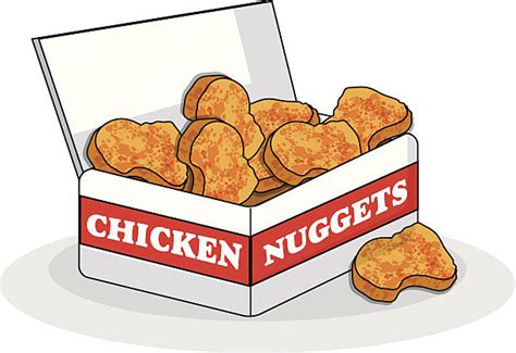 Royalty Free Chicken Nuggets Clip Art Vector Images