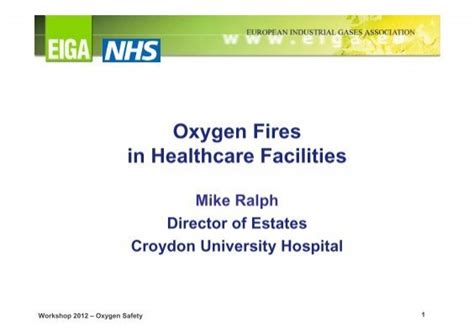 Oxygen Fires In Healthcare Facilities