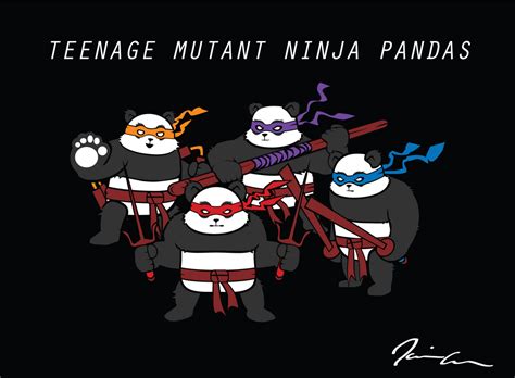 Teenage Mutant Ninja Pandas By Omenith On Deviantart