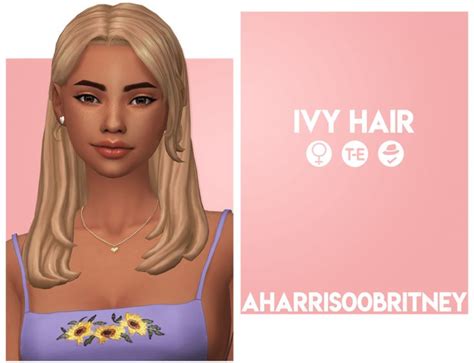 Pin By Micat Game On Sims 4 Maxis Match Hair Ivy Hair In 2021 Sims