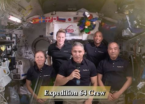 International Space Station Expedition 64 Crew Holiday Message Spaceref