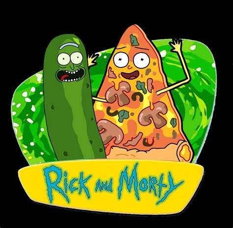 Rick And Morty X Pickle Rick And Pizza Morty Best Pickles Spicy Pickles
