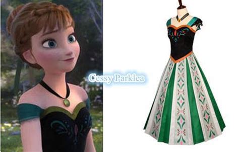 Deluxe Teenage And Adult Princess Anna Coronation Dress Costume Disney