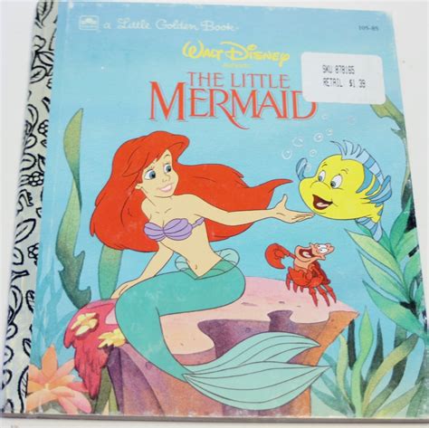 Walt Disney S The Little Mermaid A Little Golden Book Etsy