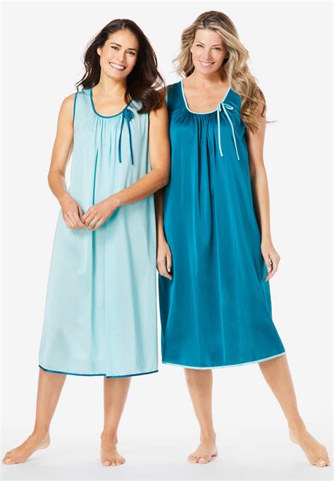 Plus Size Clothing Only Necessities Womens Plus Size Full Sweep Nightgown