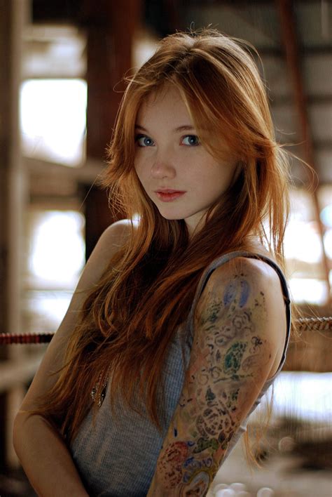 Model Olesya Kharitonova Redhead K Wallpaper Hdwallpaper Desktop Hottest Redheads Nancy