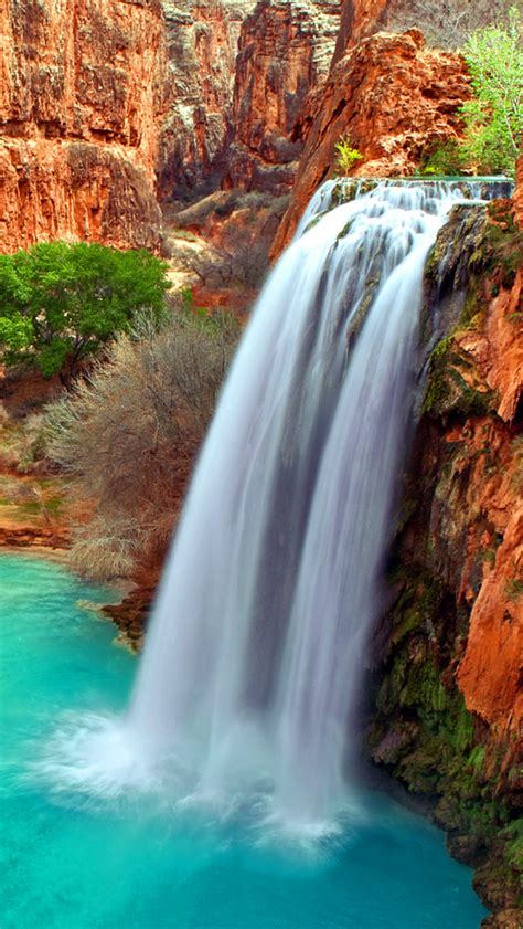 These 148 waterfall iphone wallpapers are free to download for your iphone. Arizona Waterfalls iPhone Wallpaper HD